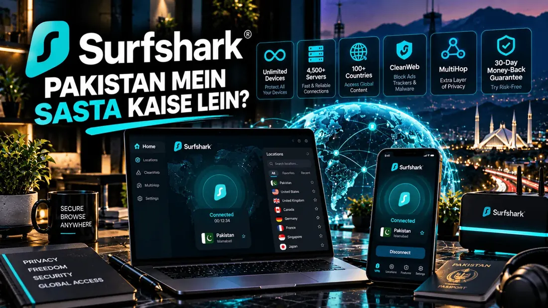 Surfshark VPN Pakistan Mein Sasta Kaise Lein?