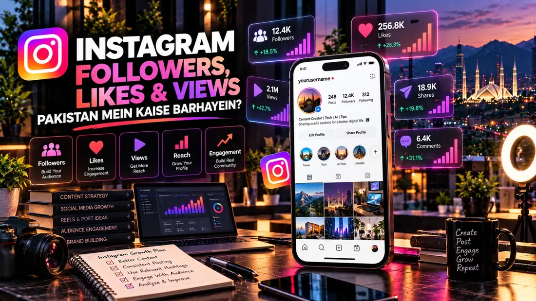 Instagram Followers, Likes & Views Pakistan Mein Kaise Barhayein?