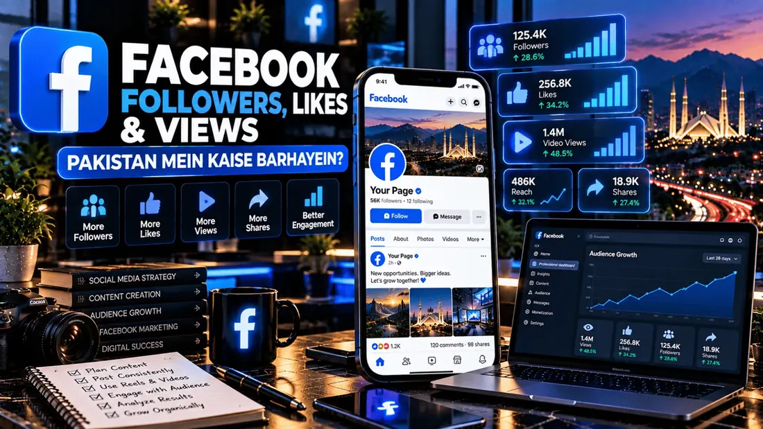 Facebook Followers, Likes & Views Pakistan Mein Kaise Barhayein?