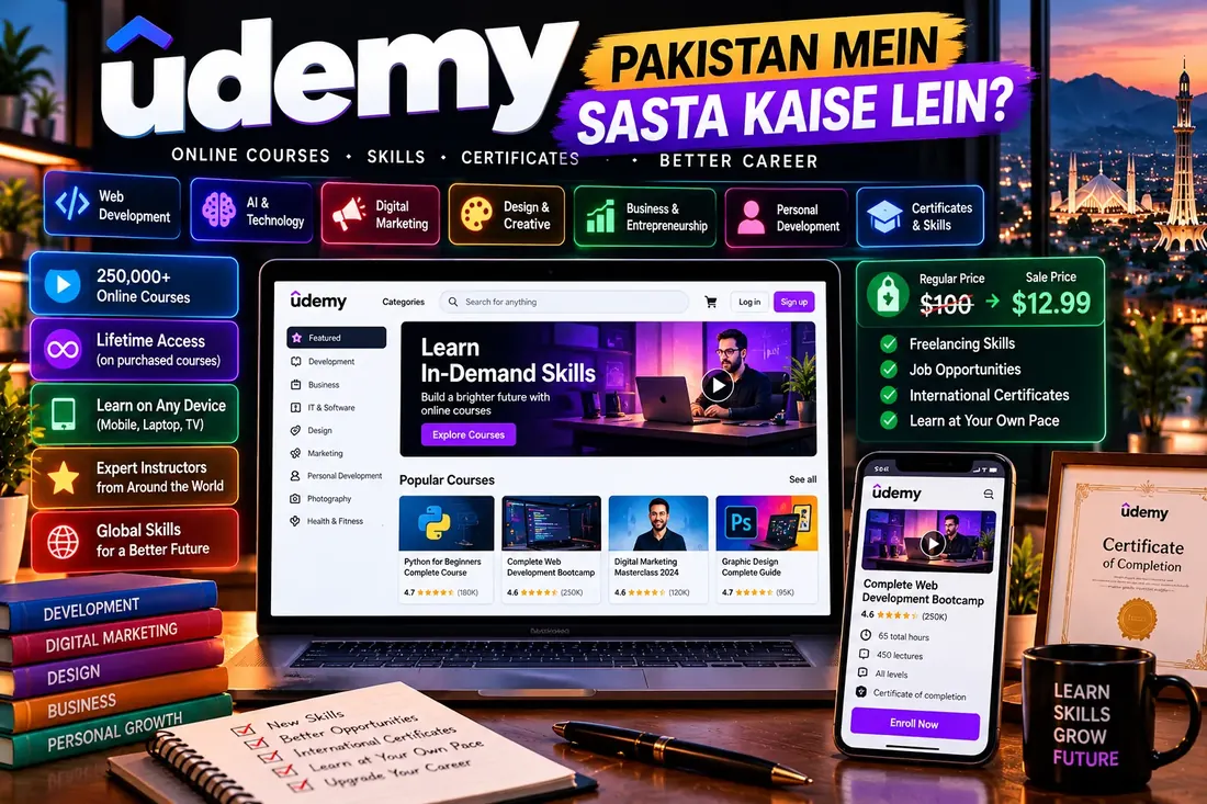 Udemy Pakistan Mein Sasta Kaise Lein?
