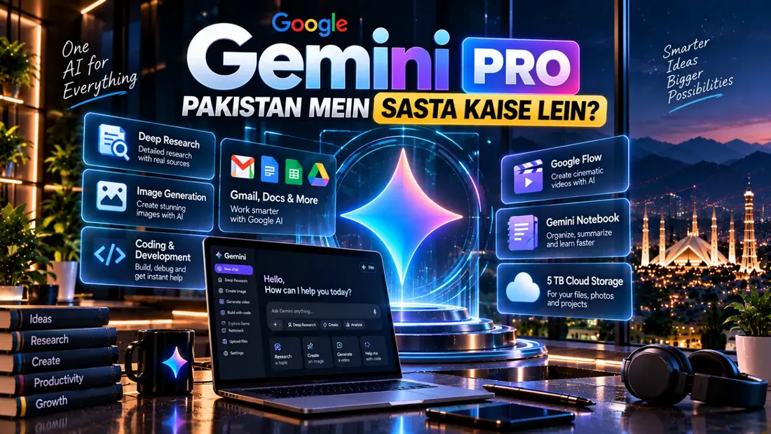 Gemini Pro Pakistan Mein Sasta Kaise Lein?