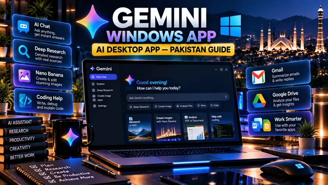 Gemini Windows App Pakistan Mein Kaise Use Karein?