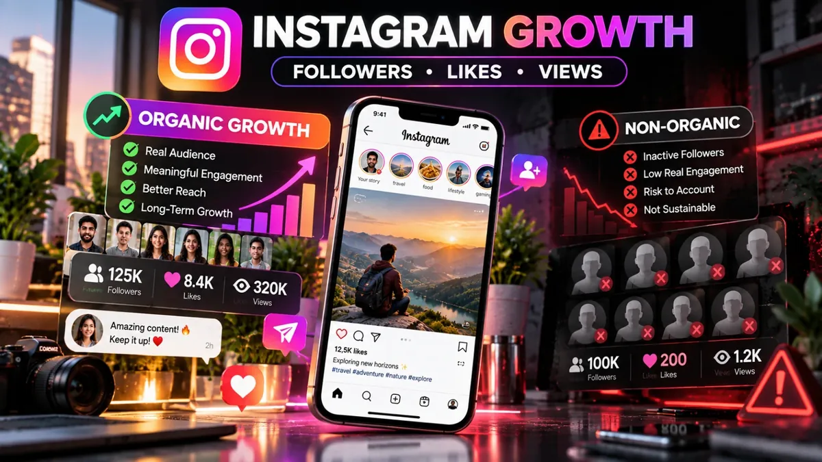 Instagram Followers, Likes & Views: Organic vs Non-Organic