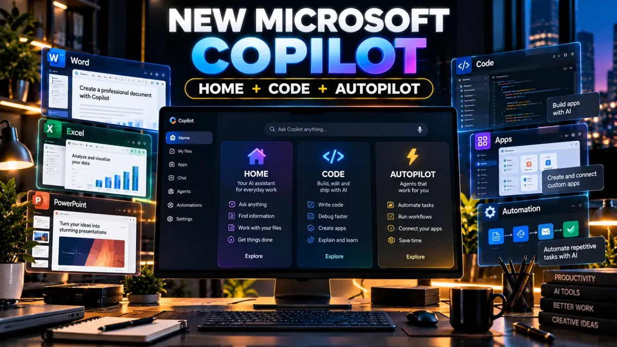 Microsoft Copilot Ka New Update: Home, Code Aur Autopilot Kya Hai?