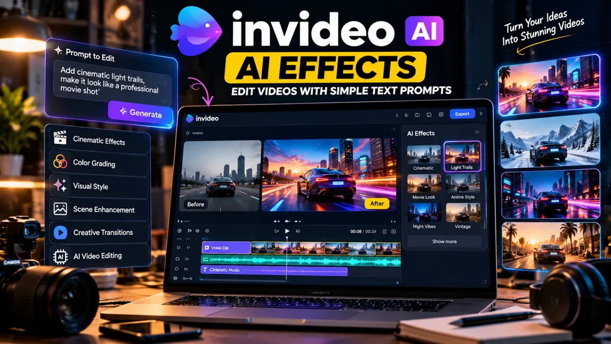InVideo AI Editor 2026: AI Effects Se Videos Edit Kaise Karein?