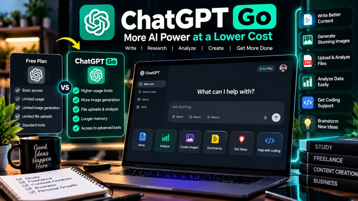ChatGPT Go Pakistan: Features, Price Aur Free vs Go Comparison