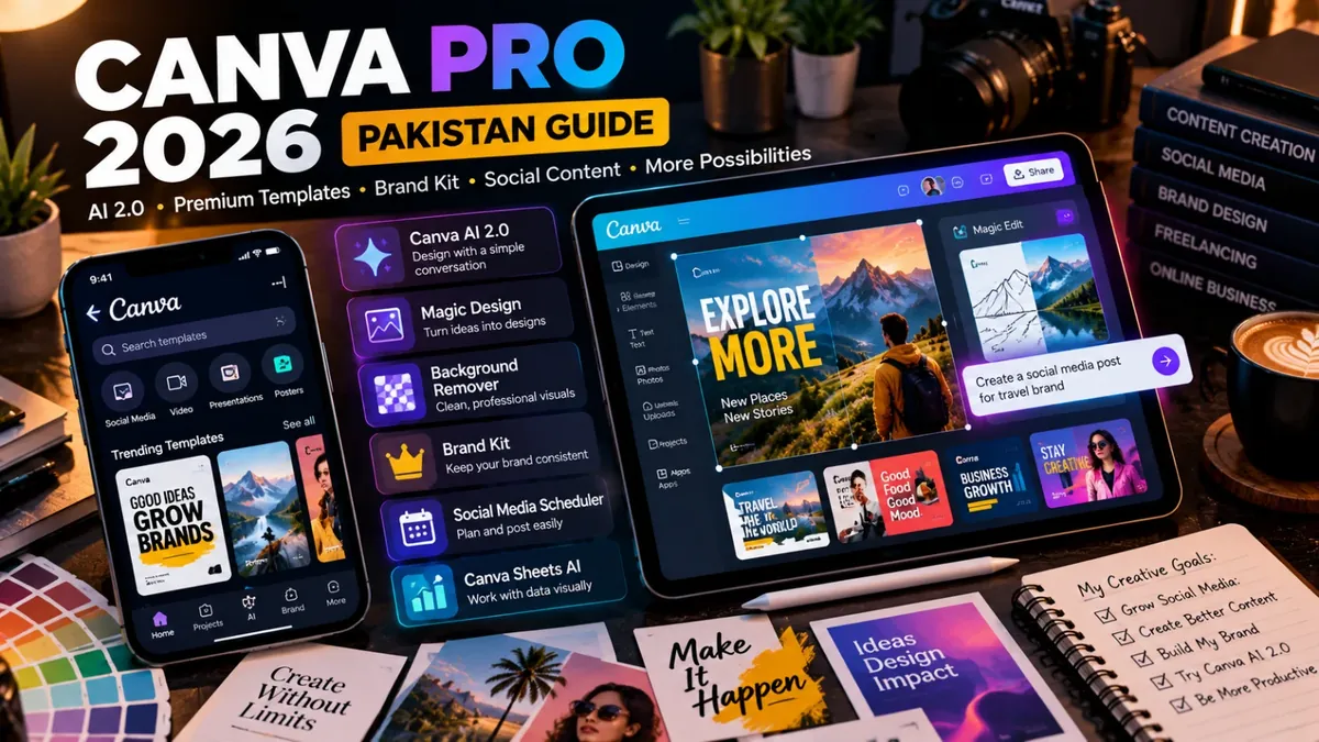 Canva Pro Pakistan 2026: Price, AI 2.0 Aur Features