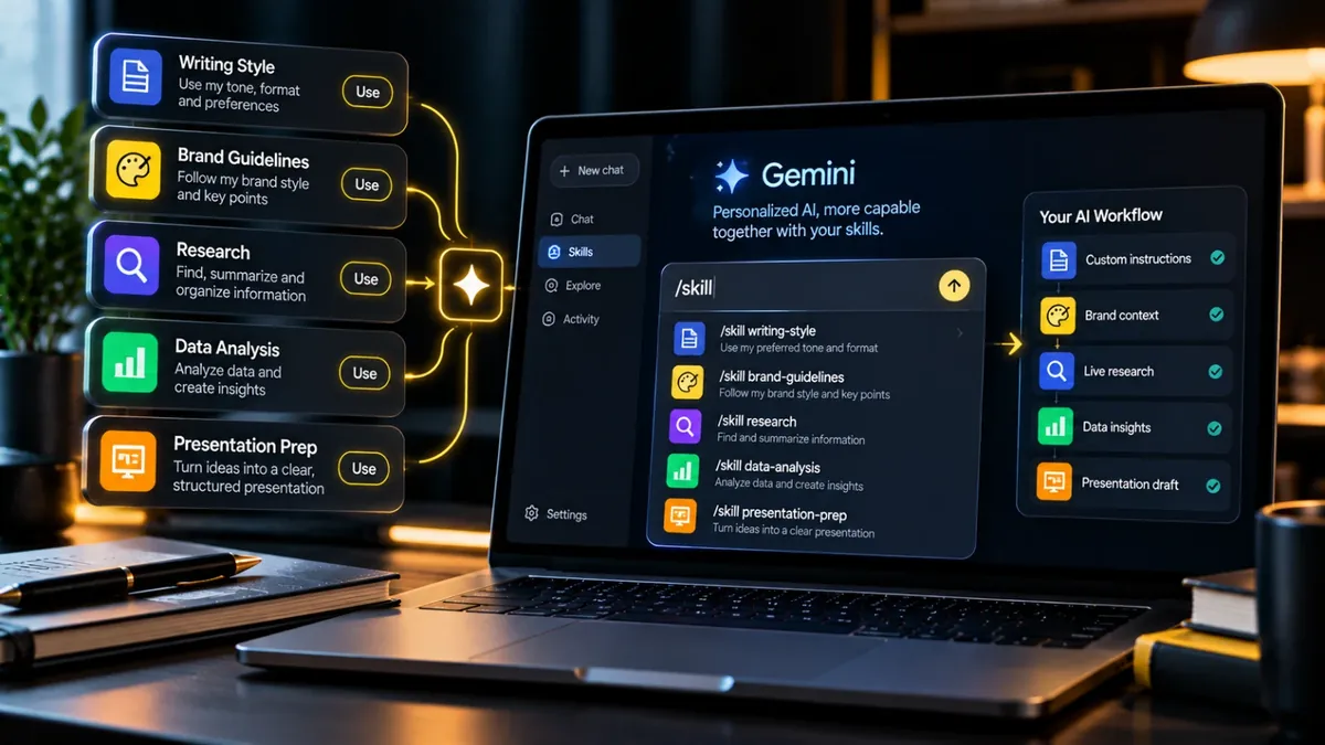 Gemini Skills Kya Hain? AI Ko Apne Kaam Ke Mutabiq Customize Karne Ka Naya Tareeqa